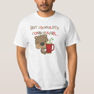 Camiseta Urso do menino do perito do chocolate quente