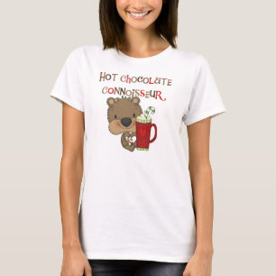 Camiseta Urso do menino do perito do chocolate quente