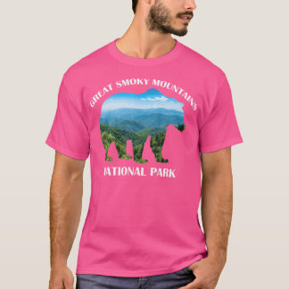 Camiseta Urso do Parque Nacional Montanhas do Enfumaçado ex