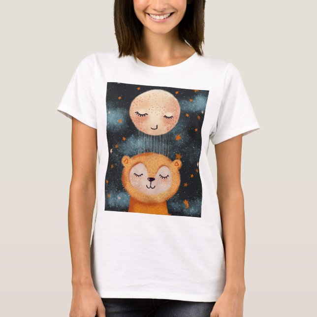 Camiseta Urso Dormindo em Sonho Pacífico (Frente)