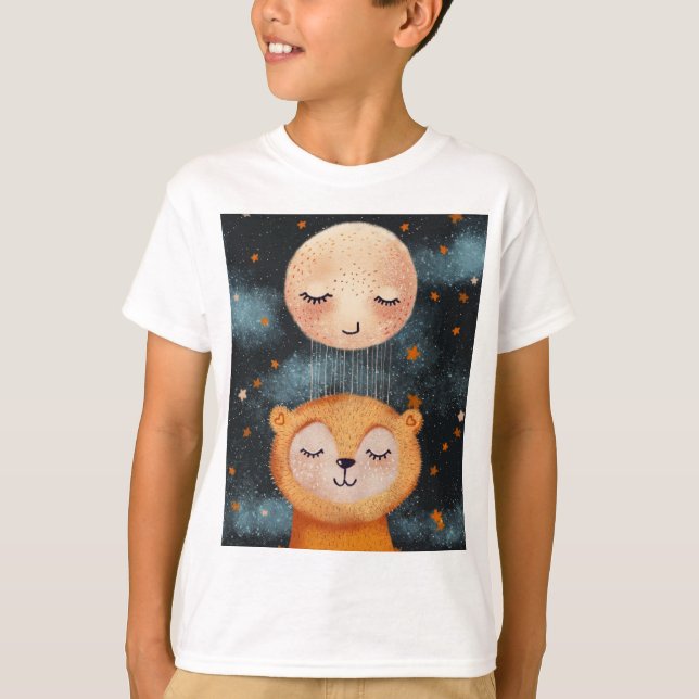 Camiseta Urso Dormindo em Sonho Pacífico (Frente)