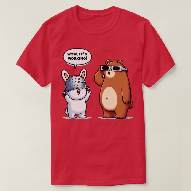 Camiseta Urso E Coelho (Frente do Design)