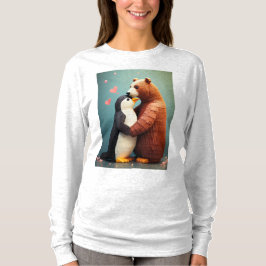 Camiseta Urso e Pinguim