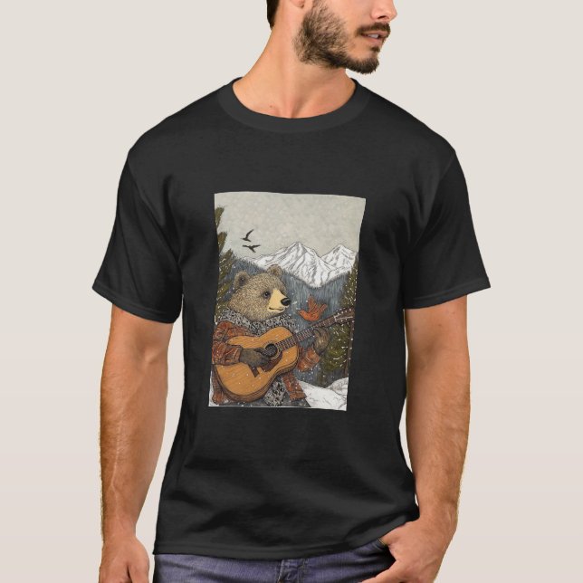 Camiseta Urso e sua guitarra (Frente)