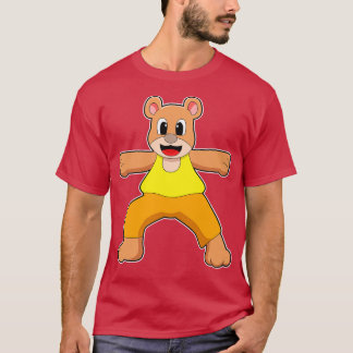 Camiseta Urso em Yoga em Pé