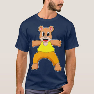 Camiseta Urso em Yoga em Pé