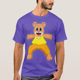 Camiseta Urso em Yoga em Pé