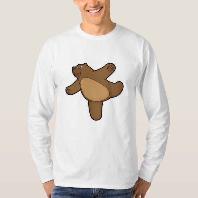 Camiseta Urso em Yoga Estreitamento (Frente)