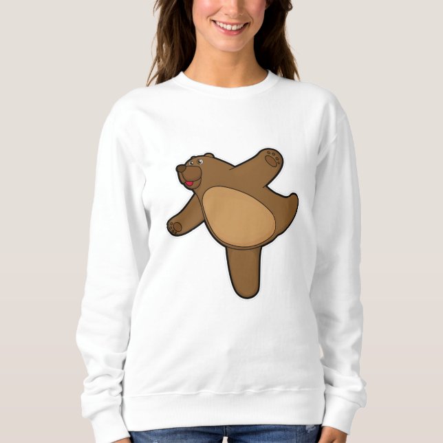 Camiseta Urso em Yoga Estreitamento (Frente)
