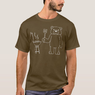 Camiseta Urso Engraçado Acampando o Prêmio Floresta Natural