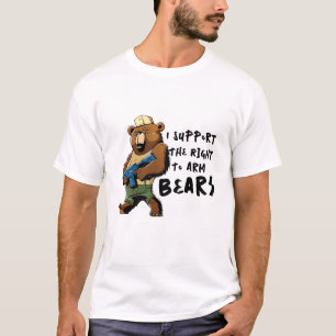 Camiseta Urso, Engraçado, apoio direto aos Ursos de Braço