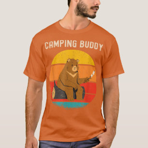 Camiseta Urso Engraçado Campanha Buddy Retro Vintage Sunset