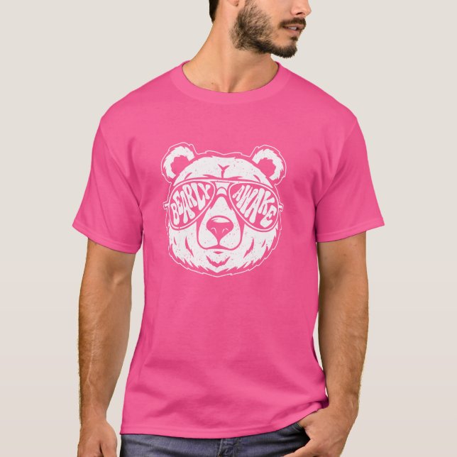 Camiseta Urso Engraçado Com Óculos De Sol Bearam Urso De Ac (Frente)