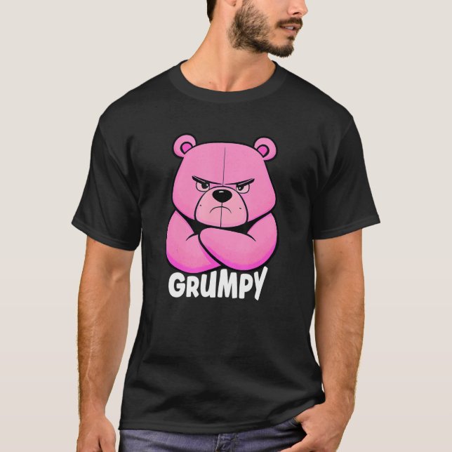 Camiseta Urso Engraçado Engraçado - Agrupamento Ou Agrupame (Frente)
