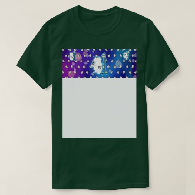 Camiseta Urso Espacial Boba com Fundo Boba (Frente do Design)