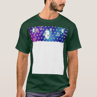 Camiseta Urso Espacial Boba com Fundo Boba