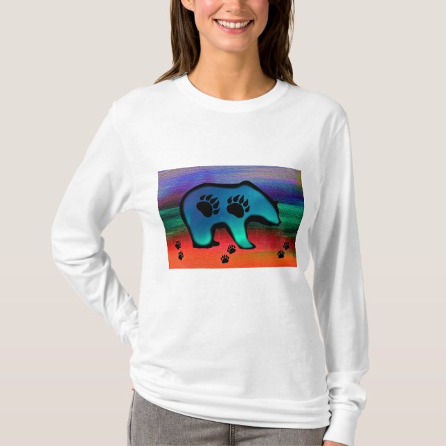 Camiseta Urso Espírito das Luzes do norte (Frente)