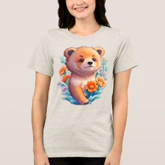 Camiseta Urso Floral