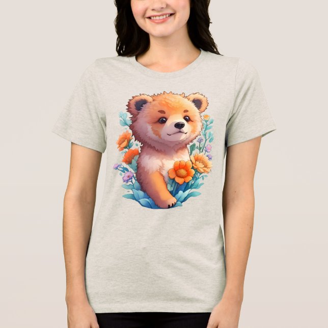 Camiseta Urso Floral (Frente)