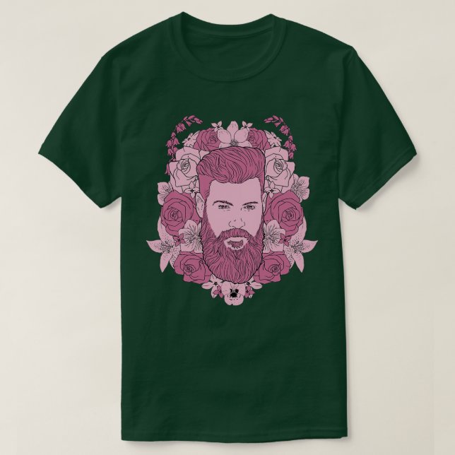 Camiseta Urso Floral Rosa (Frente do Design)