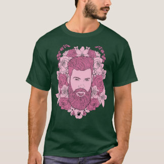 Camiseta Urso Floral Rosa