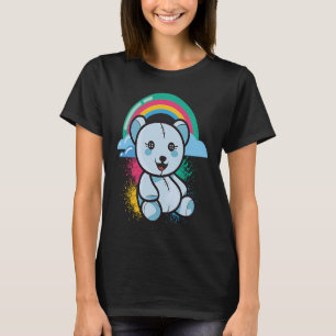 Camiseta Urso fofinho de ursinho de pelúcia, colorido, de u