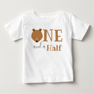 Camiseta Urso fofo 18 Meses Um e Meio de Aniversário