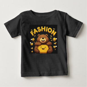 Camiseta Urso Fofo Abraçando Melado Amarelo