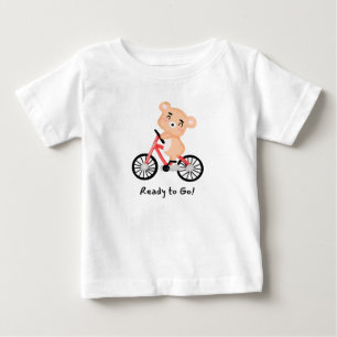 Camiseta Urso Fofo Andando de Bicicleta – Pronto para Ir Cr