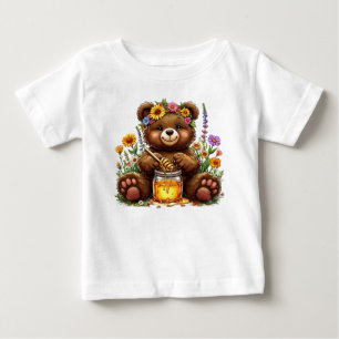 Camiseta Urso fofo e caricatural