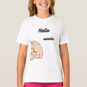 Camiseta Urso Fofo Espiando – Adorável Design de Teddi Kawa