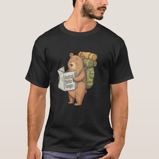 Camiseta Urso Foxtrots Deltas Tangos (Frente)