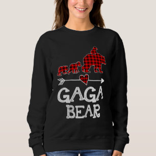 Camiseta Urso Gaga  Xadrez Búfalo Vermelho Pijama Urso Gaga