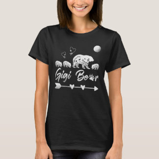 Camiseta Urso Gigi das Mulheres com Três Cubos de Urso Da M