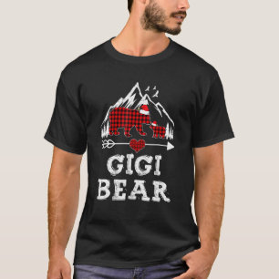 Camiseta Urso Gigi Xadrez Vermelho Correspondente à Família