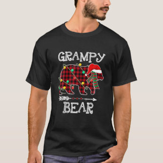 Camiseta Urso Grampado da Xadrez Vermelha Correspondendo à 