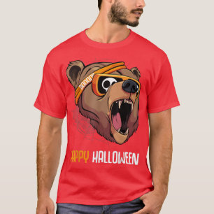 Camiseta Urso Grizzle Em Óculos De Sol, Costume De Hallowee