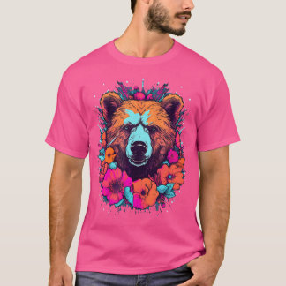 Camiseta Urso Grizzly ao ar livre do Alasca caçando caminhõ