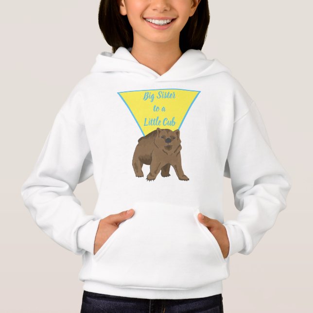 Camiseta Urso Grizzly da Irmã Maior (Frente)