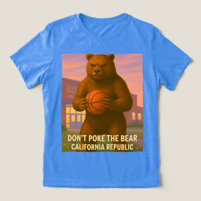 Camiseta Urso Grizzly lança chá gráfico feminino (Design frontal)