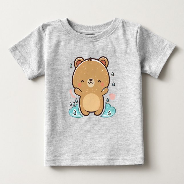 Camiseta urso kawaii fofo (Frente)