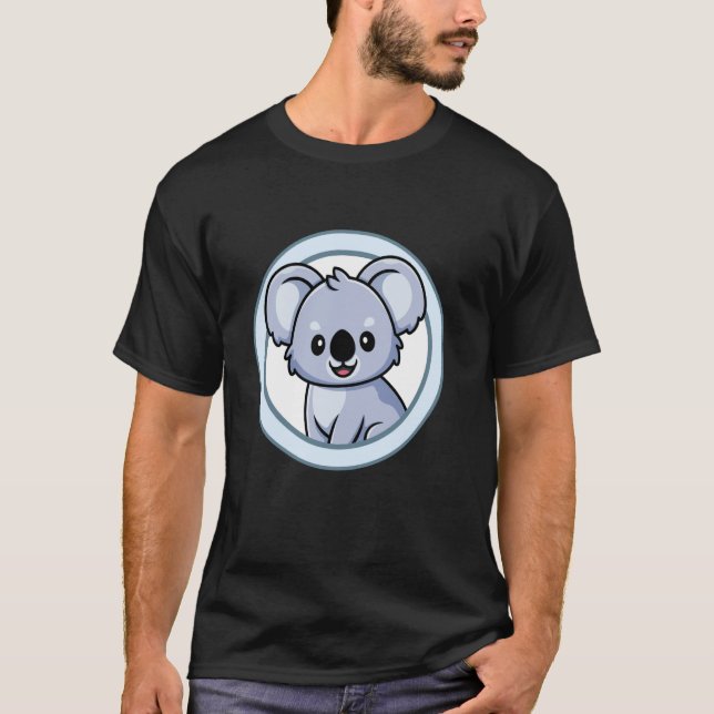 Camiseta Urso Koala Fofo Adorável Kawaii Ursos Animais (Frente)