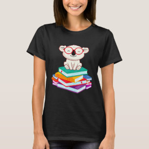 Camiseta Urso Koala Lendo Livros Minhoca de Livro  Koala