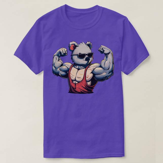 Camiseta Urso Koala Músculo (Frente do Design)