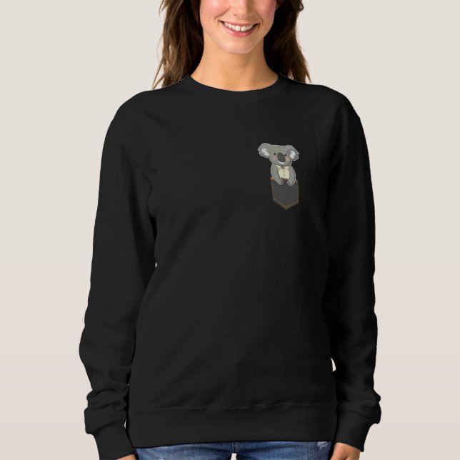 Camiseta Urso Koala na Bolsa do Peito Fofo (Frente)