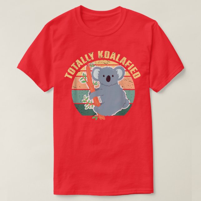 Camiseta Urso Koala Totalmente Koalafied (Frente do Design)
