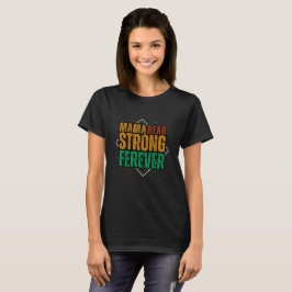 Camiseta Urso-mãe Colorido Retro