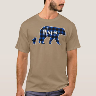 Camiseta Urso Mama com um Cheque preto de Buffalo de 1 Cub