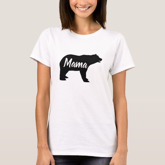 Camiseta urso-mama de bosque (Frente)