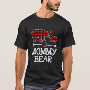 Camiseta Urso mamãe Vermelho Buffalo Mamãe Urso-Xadrez Paja